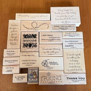 Stampin Up! Hero Art Friendship Rubber Stamp Set 20